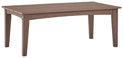 Emmeline - Brown - Rectangular Cocktail Table.