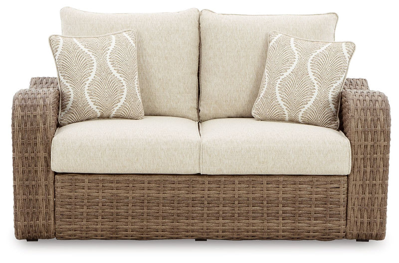 Sandy Bloom - Beige - Loveseat W/Cushion.