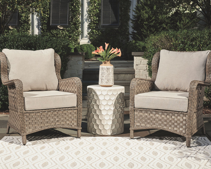 Clear Ridge - Light Brown - Lounge Chair W/Cushion (Set of 2).