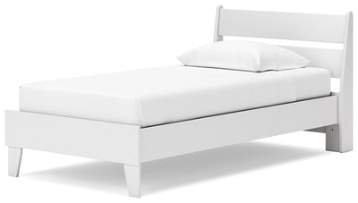 Socalle - Two-tone - Twin Panel Platform Bed