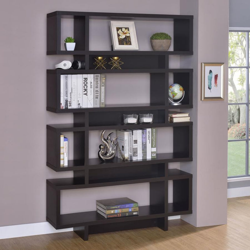 Reid - 4-Tier Open Back Bookcase - Grand Furniture GA