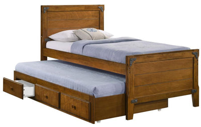 Granger - Twin Captain's Bed With Trundle - Rustic Honey - Grand Furniture GA