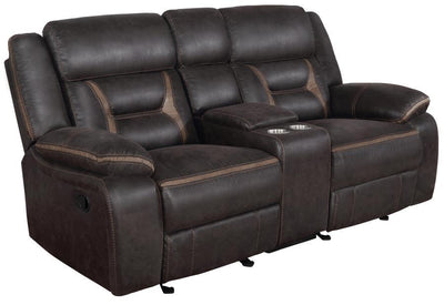 Greer - Glider Loveseat W/ Console