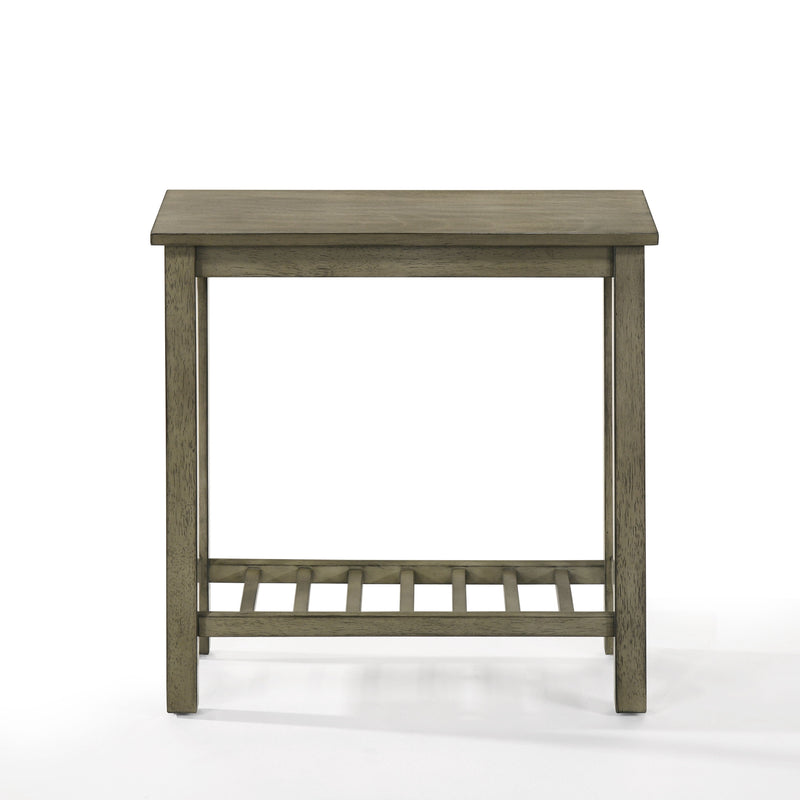 Eden - Chairside Table - Gray - Wood