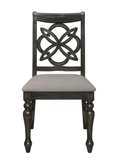 Hilara - Side Chair (Set of 2) - Dark Brown.
