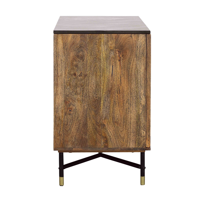 Stonington - Two Door Bar Cabinet - Brown & Black.