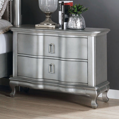 Aalok - Nightstand - Silver - Grand Furniture GA