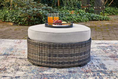 Harbor Court - Gray - Ottoman With Cushion.