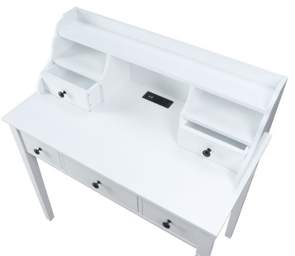 Agia - Desk - White Finish - Grand Furniture GA