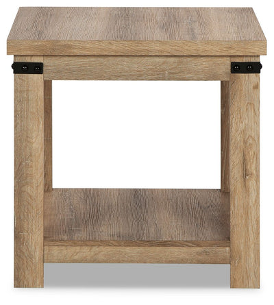 Calaboro - Light Brown - Square End Table.