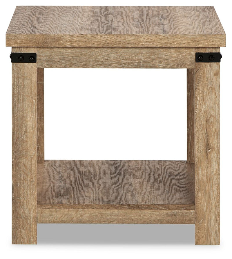 Calaboro - Light Brown - Square End Table.