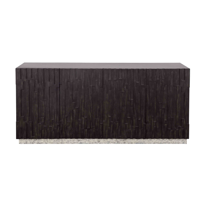 Andorra - Four Door Credenza - Black.