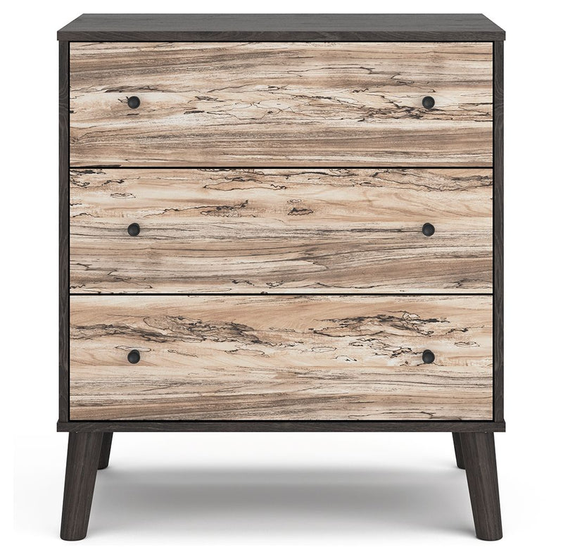 Lannover - Brown / Beige - Three Drawer Chest