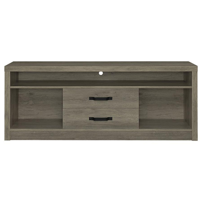 Burke - 2-Drawer TV Console - Grey Driftwood.