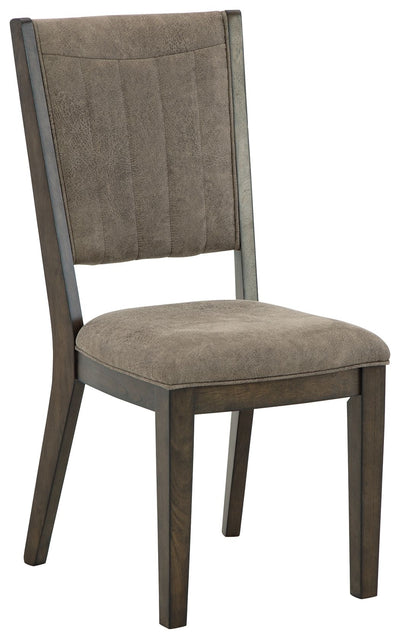 Wittland - Dark Brown - Dining Uph Side Chair (Set of 2).