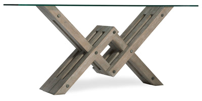 Affinity - Glass Top Accent Console.