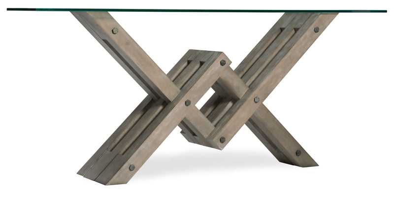 Affinity - Glass Top Accent Console.