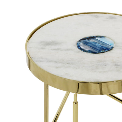 Delilah - Accent Table - Polished Gold