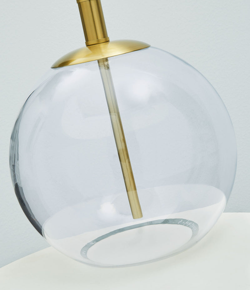 Samder - White - Glass Table Lamp.