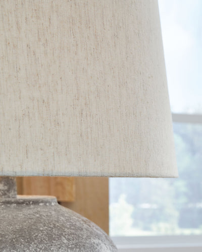 Dreward - Distressed Gray - Paper Table Lamp.