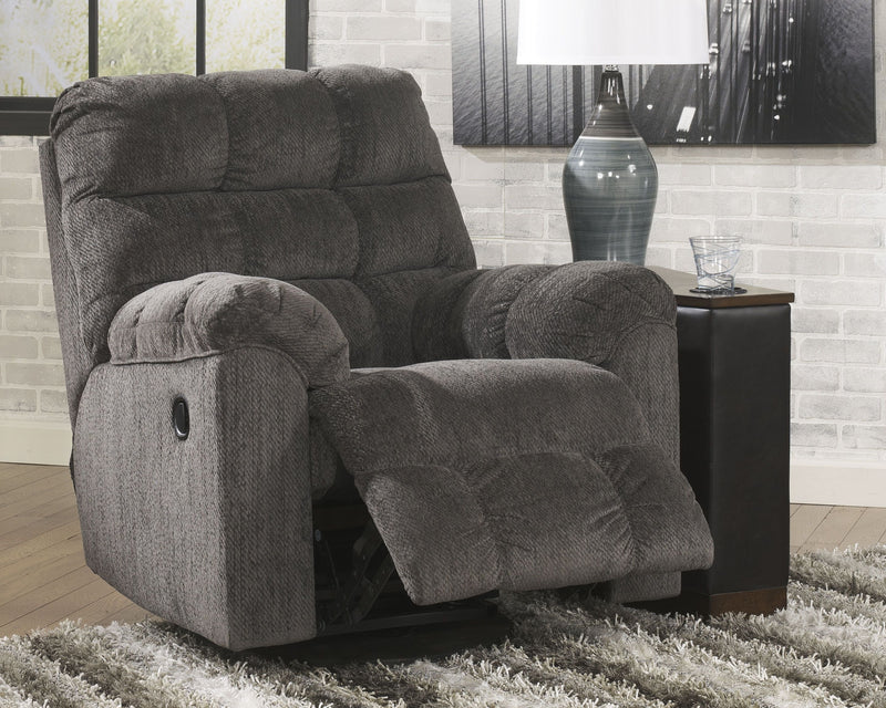 Acieona - Slate - Swivel Rocker Recliner - Grand Furniture GA