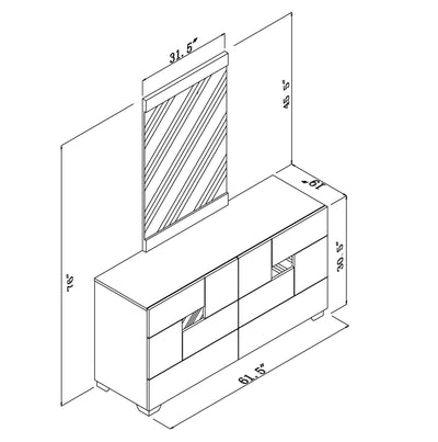 Aria - Dresser - Dressers - Grand Furniture GA