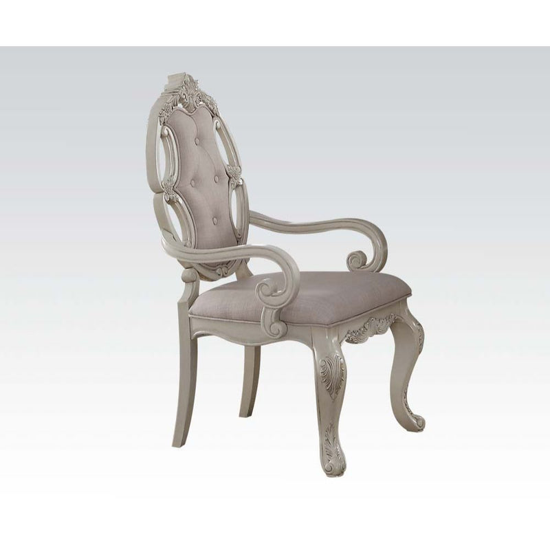 Ragenardus - Chair (Set of 2) - Fabric & Antique White - Grand Furniture GA