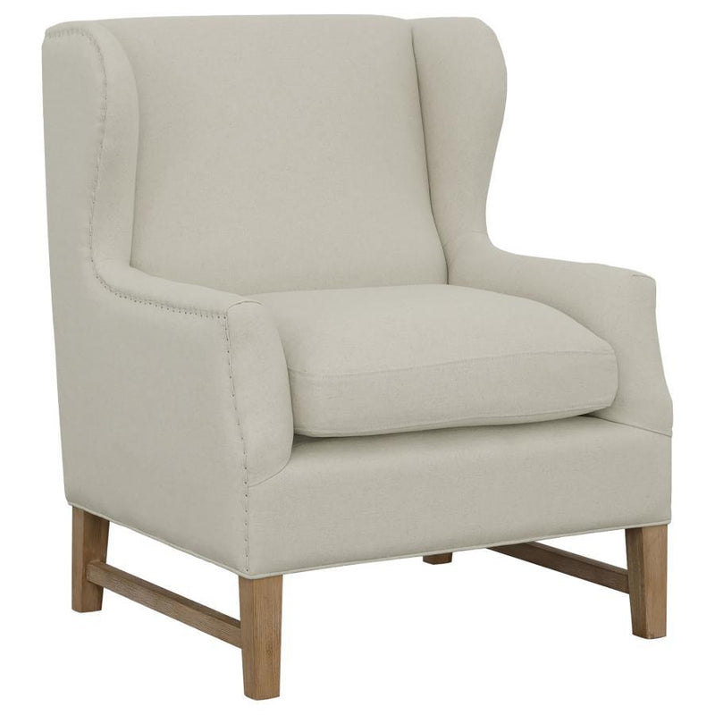 Fleur - Wing Back Accent Chair - Cream.