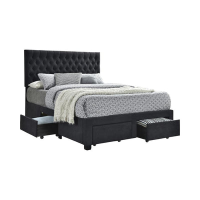 Soledad - 4-drawer Button Tufted Storage Bed.