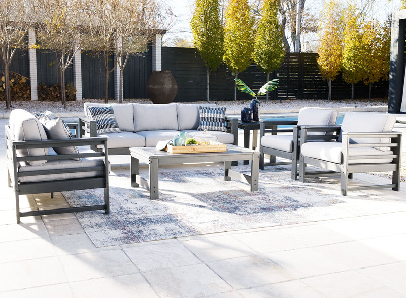 Amora - Charcoal Gray - 6 Pc. - Lounge Set.