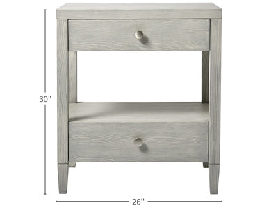 Escape - Bedside Table - Pearl Silver.