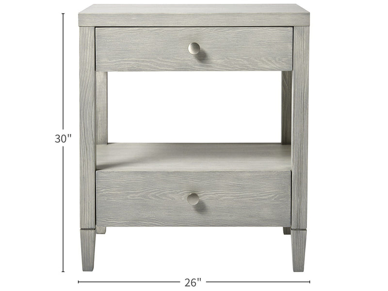 Escape - Bedside Table - Pearl Silver.