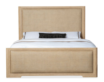 Retreat - California King Cane Panel Bed - Beige