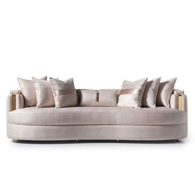 Carmela - Mansion Sofa - Almond/Gold