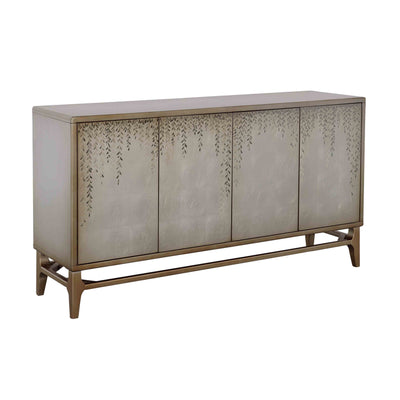 Dreamscape - Four Door Credenza - Gold & Silverleaf.