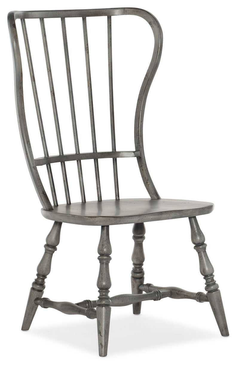 Ciao Bella - Spindle Back Side Chair - Speckled Gray.