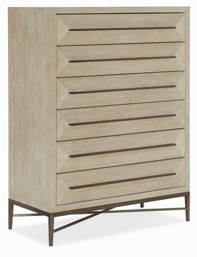 Cascade - 6-Drawer Chest - Light Brown.