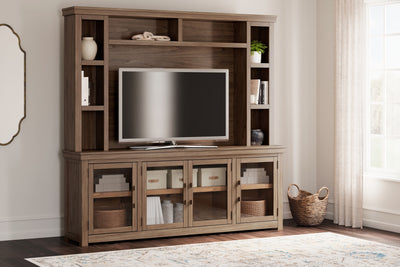 Boardernest - Brown - 85" TV Stand With Hutch.