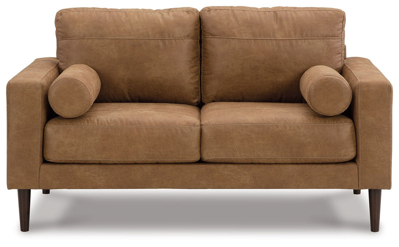 Telora - Caramel - Loveseat.