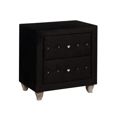 Alzire - Nightstand - Black - Grand Furniture GA