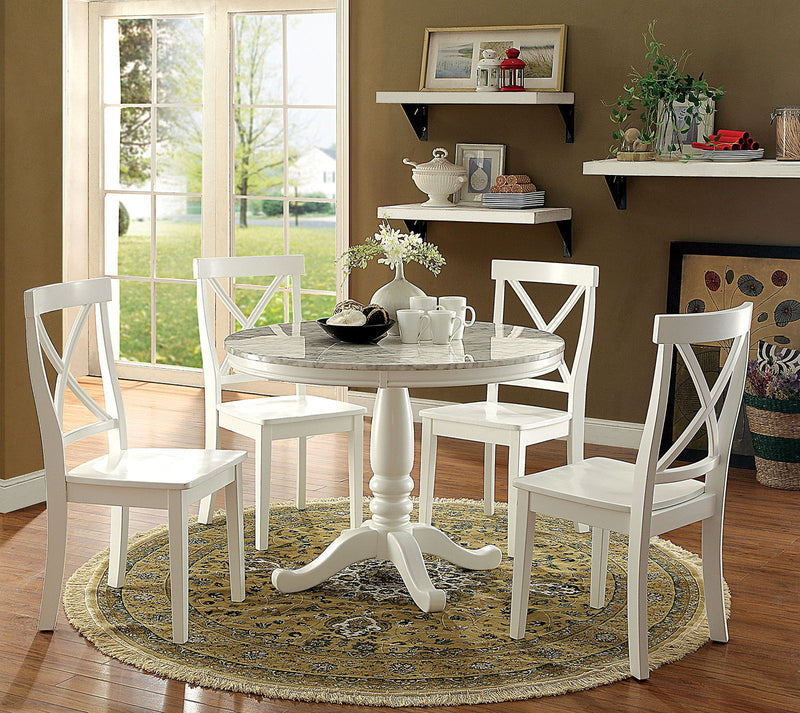 Penelope - Round Table - White