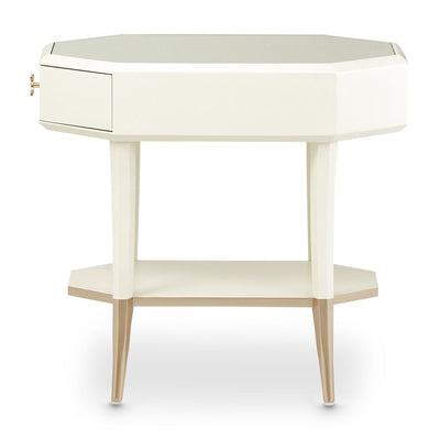 La Rachelle - Octagonal End Table - Champagne