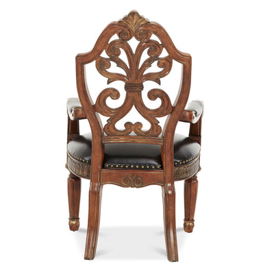 Villa Valencia - Pull-up Desk Arm Chair - Classic Chestnut.