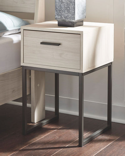 Socalle - Light Natural - One Drawer Night Stand.