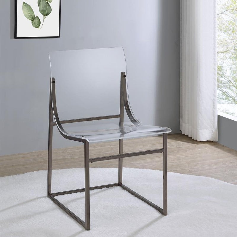 Adino - Acrylic Dining Side Chair (Set of 2) - Clear