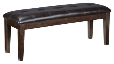 Haddigan - Dark Brown - Large Uph Dining Room Bench.