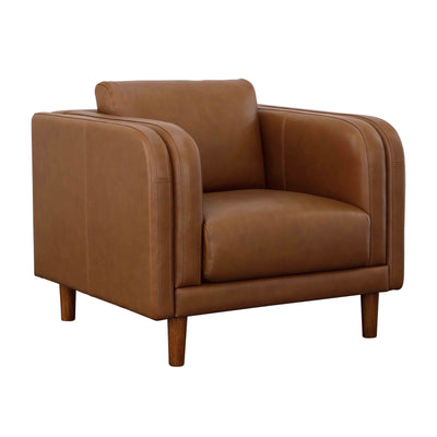 Buckman - Accent Chair - Brown & Walnut.