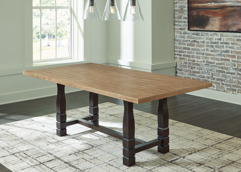 Charterton - Two-tone Brown - Rectangular Dining Room Table.