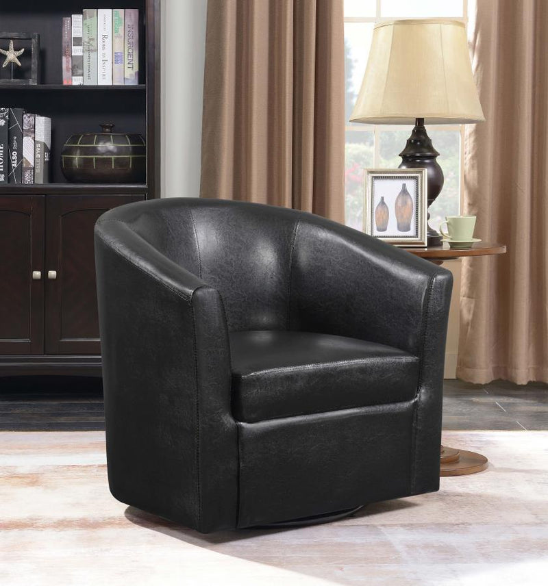 Turner - Upholstery Sloped Arm Accent Swivel Chair.