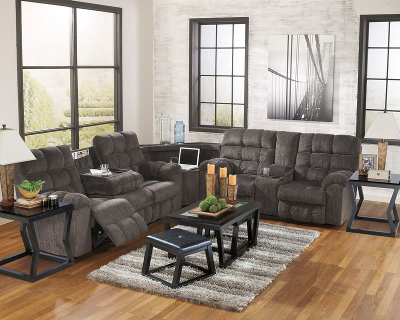 Acieona - Slate - Reclining Sofa 3 Pc Sectional.